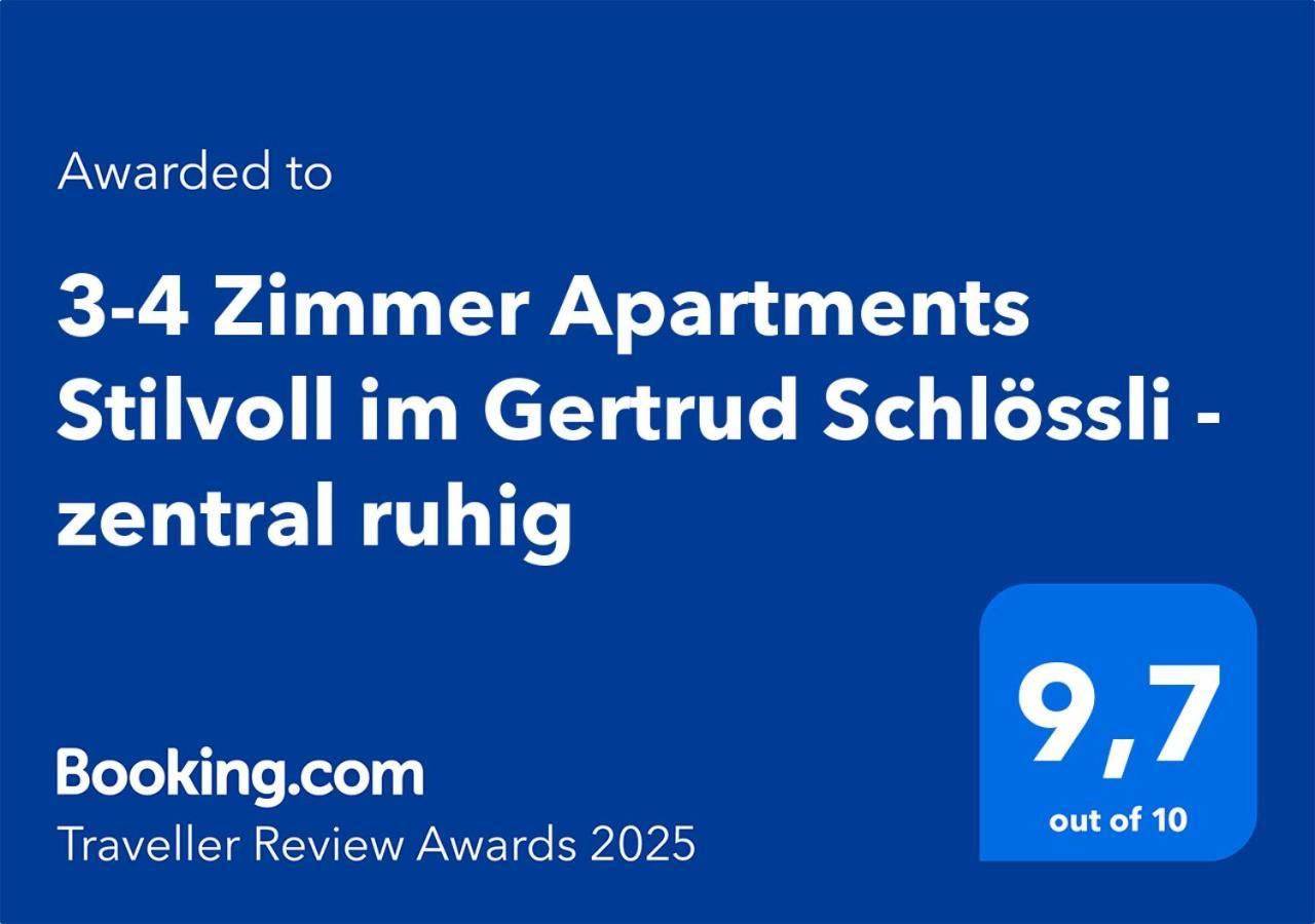 2-4 Zimmer Apartments Stilvoll Im Gertrud Schloessli - Zentral Ruhig St. Gallen Bagian luar foto